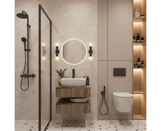 Тумба под раковину Токио премиум TP60AWPTOC0, Древесина Аттик 60 / столешница ЛДСП Древесина Аттик без вырезов - Изображение 7