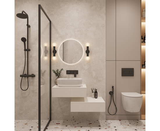 Тумба под раковину Токио премиум TP60WWPTOC0, Древесина Белая 60 / столешница ЛДСП Древесина Белая без вырезов - Изображение 7