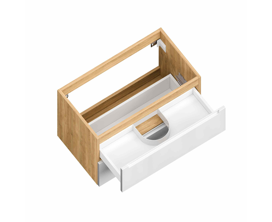 Тумба для ванной комнаты ЗОВ Дион, под раковину, Белый мат/Дуб 60 [CLONE] [CLONE] [CLONE] [CLONE] [CLONE] [CLONE] [CLONE]