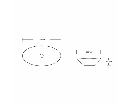 Раковина накладная Oliveeka 9397С белая - Изображение 3