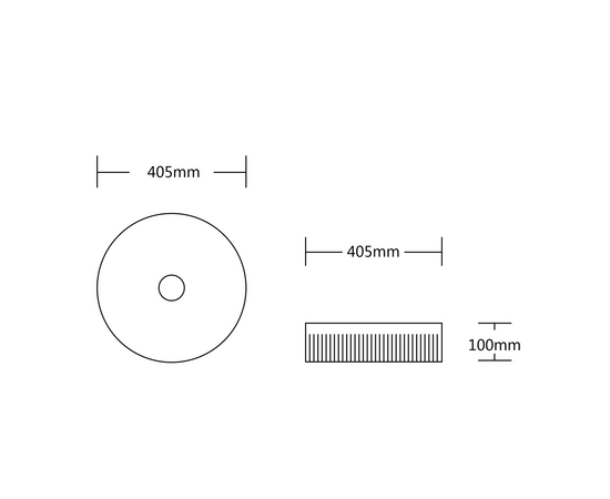 Раковина накладная Oliveeka 8010 белая - Изображение 3
