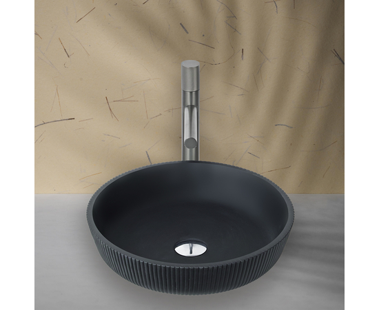 Раковина в ванную Oliveeka TY333MBV на столешницу 420-420 черная - Изображение 5