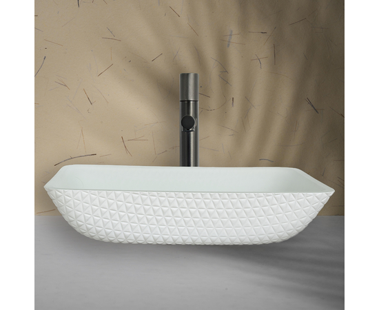 Раковина в ванную Oliveeka TY330MW на столешницу 460-330 белая - Изображение 4