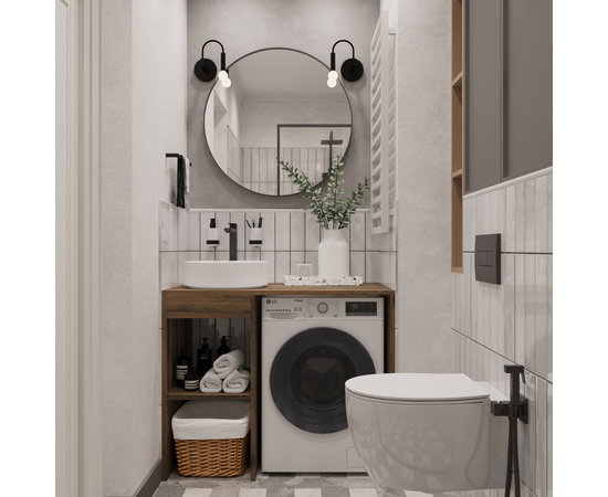 Раковина накладная Oliveeka 9514C на столешницу 400-400 белая - Изображение 6