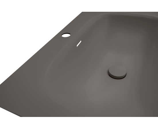 Раковина накладная алюминиевая M115B100 темный коричневый - Изображение 3