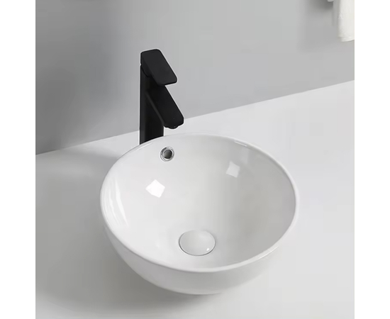 Раковина накладная Oliveeka 9002 на столешницу 380-380 белая