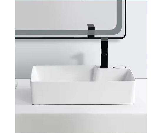 Раковина накладная Oliveeka 9716B на столешницу 600-420 белая - Изображение 2 Раковина накладная Oliveeka 9716B на столешницу 600-420 белая - Изображение 2