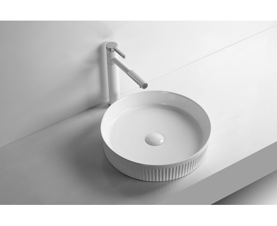 Раковина накладная Oliveeka 8010 белая - Изображение 2