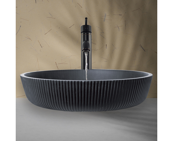 Раковина в ванную Oliveeka TY333MBV на столешницу 420-420 черная - Изображение 3