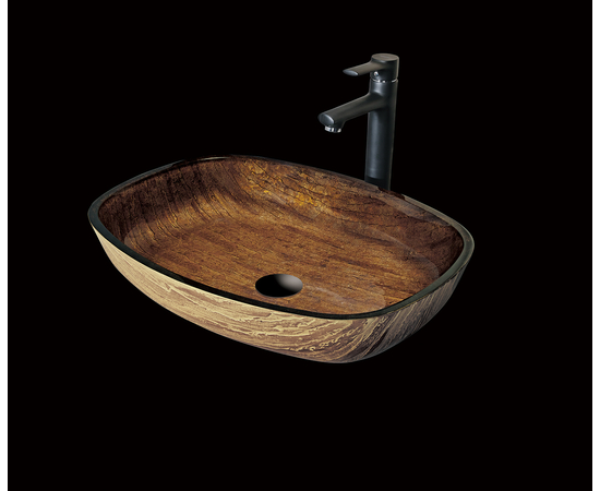 Раковина в ванную TY-219 на столешницу 540-395 дерево - Изображение 3