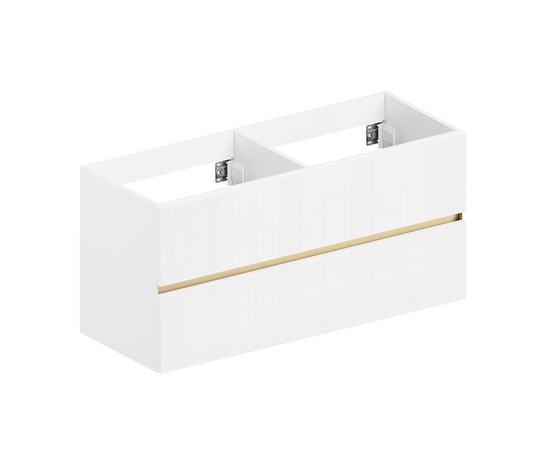 Тумба для ванной комнаты ЗОВ Лира, под раковину, Белый глянец 120 Тумба для ванной комнаты ЗОВ Лира, под раковину, Белый глянец 120