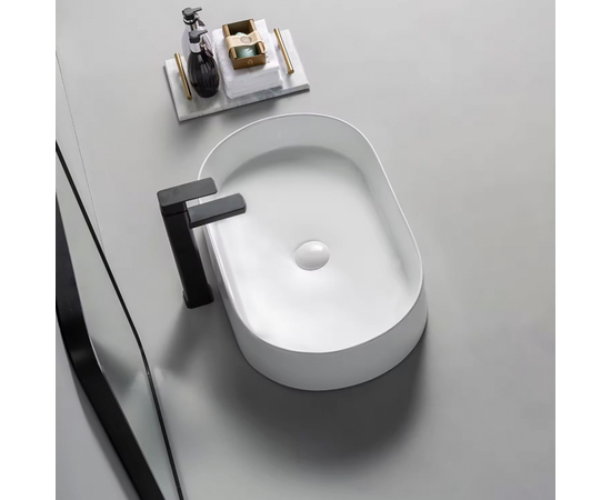 Раковина накладная Oliveeka 9025 на столешницу 555-345 белая - Изображение 2 Раковина накладная Oliveeka 9025 на столешницу 555-345 белая - Изображение 2