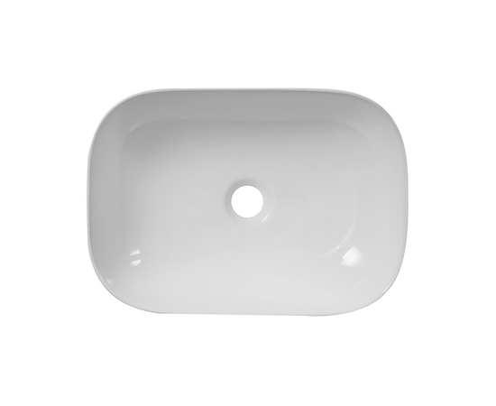 Раковина накладная Oliveeka 9387B на столешницу 455-325 белая - Изображение 2