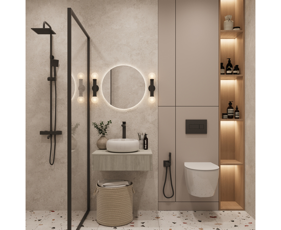 Countertop sink Oliveeka 9645 for countertop 360-360 white - Image 4