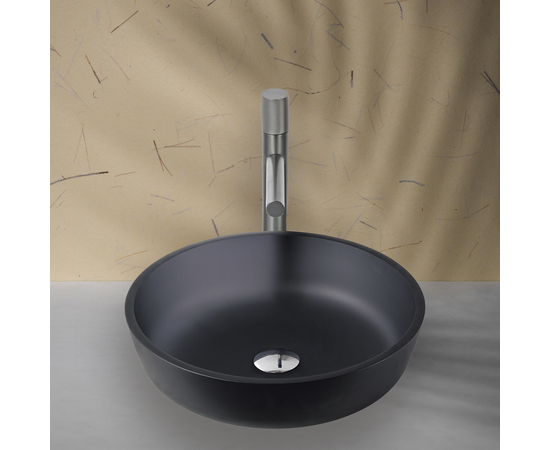 Раковина в ванную Oliveeka TY161MG на столешницу 420-420 черная - Изображение 4
