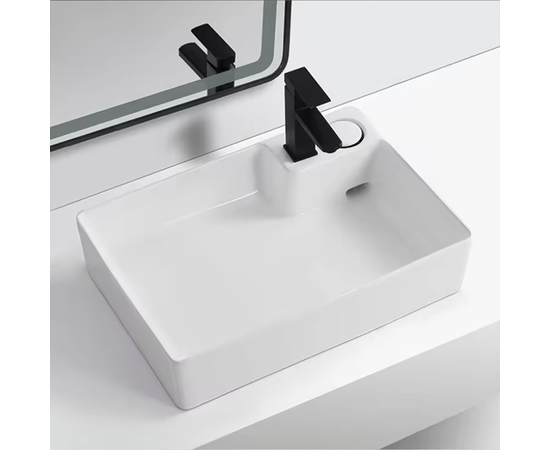 Раковина накладная Oliveeka 9716B на столешницу 600-420 белая Раковина накладная Oliveeka 9716B на столешницу 600-420 белая