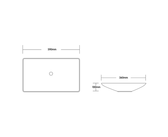 Раковина накладная Oliveeka 7078A белая - Изображение 4