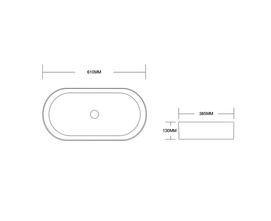 Раковина накладная Oliveeka 0055-MM-1 матовый мрамор