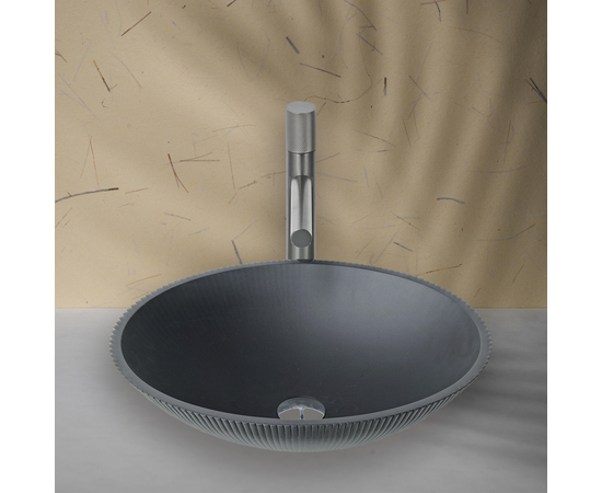 Раковина в ванную Oliveeka TY336MB на столешницу 500-360 черная - Изображение 4