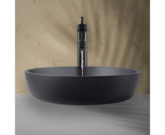 Раковина в ванную Oliveeka TY161MG на столешницу 420-420 черная - Изображение 3