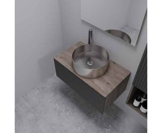 Раковина в ванную Oliveeka из нержавеющей стали 8802-SS Сталь - Изображение 4