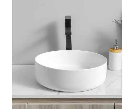 Раковина накладная Oliveeka 9514C на столешницу 400-400 белая - Изображение 3