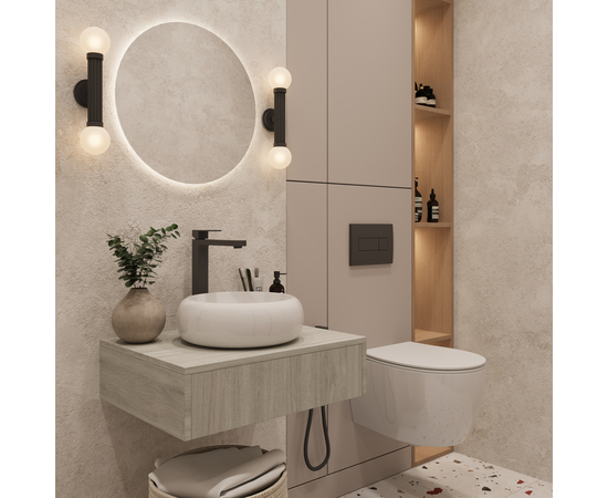 Countertop sink Oliveeka 9645 for countertop 360-360 white - Image 5