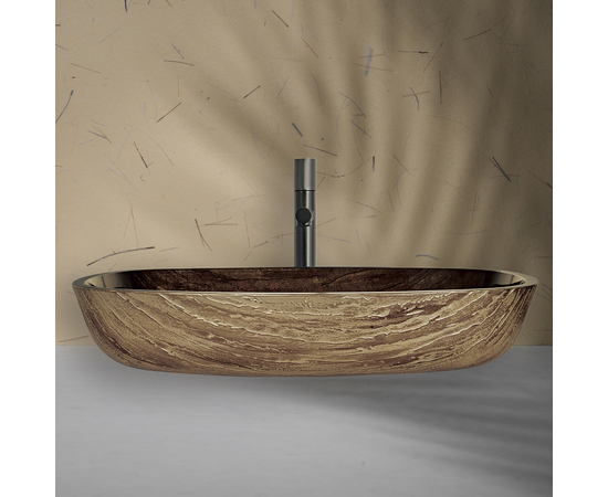 Раковина в ванную TY-219 на столешницу 540-395 дерево - Изображение 5