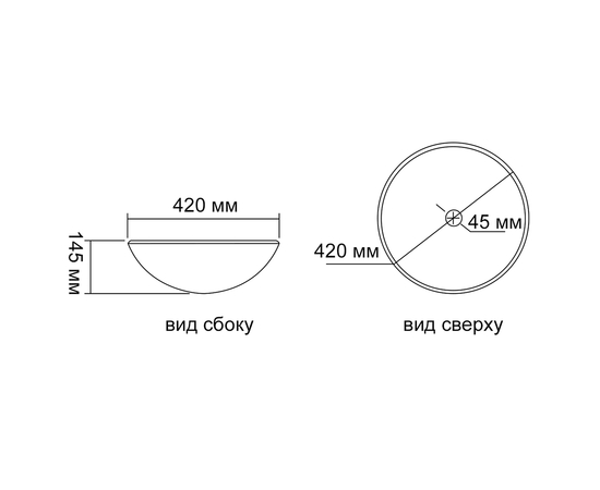 Раковина в ванную Oliveeka TY006SB на столешницу 420-420 черная - Изображение 5