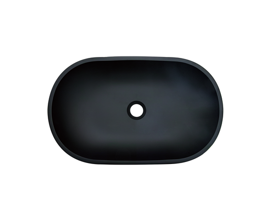 Раковина в ванную TY164 на столешницу 540-340 черная - Изображение 2