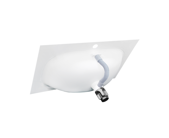 Раковина накладная алюминиевая M115W70 белый мат - Изображение 2