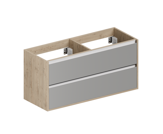 Тумба для ванной комнаты ЗОВ Парма, под раковину, Сталь/Каштан 120 Тумба для ванной комнаты ЗОВ Парма, под раковину, Сталь/Каштан 120