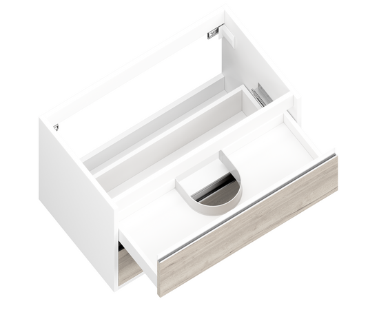 Тумба под раковину Кито K70LW0MWM-LDSPW6002, Белая столешница ЛДСП/Раковина /Белый мат 70 [CLONE] [CLONE] [CLONE] [CLONE] - Image 3