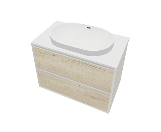 Тумба под раковину Кито K70LW0MWM-LDSPW6002, Белая столешница ЛДСП/Раковина /Белый мат 70 [CLONE] [CLONE] [CLONE] [CLONE]