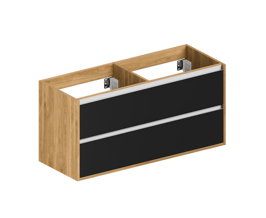 Тумба для ванной комнаты ЗОВ Парма, под раковину, Дуб/Черный 120 Тумба для ванной комнаты ЗОВ Парма, под раковину, Дуб/Черный 120