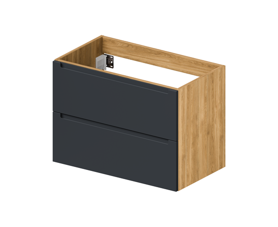 Тумба для ванной комнаты ЗОВ Дион, под раковину, Графит мат/Дуб 70 Тумба для ванной комнаты ЗОВ Дион, под раковину, Графит мат/Дуб 70