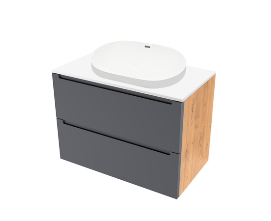 Тумба под раковину Кито K70LW0MWM-LDSPW6002, Белая столешница ЛДСП/Раковина /Белый мат 70 [CLONE] [CLONE] [CLONE] [CLONE]