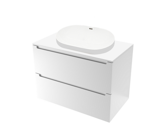 Тумба под раковину Кито K70LW0MWM-LDSPW6002, Белая столешница ЛДСП/Раковина /Белый мат 70 [CLONE] [CLONE]