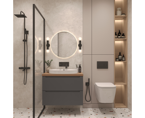 Тумба под раковину Кито K70LW0MWM-LDSPW6002, Белая столешница ЛДСП/Раковина /Белый мат 70 [CLONE] [CLONE] [CLONE] [CLONE] [CLONE] [CLONE] [CLONE] [CLONE]