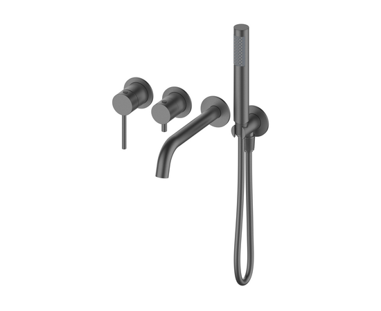 Душевая система для ванны скрытого монтажа Oliveeka OL-889017-BGM, матовый оружейный металл Душевая система для ванны скрытого монтажа Oliveeka OL-889017-BGM, матовый оружейный металл