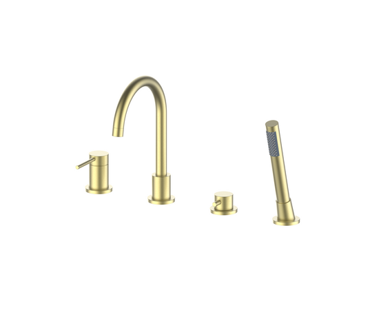 Душевая система для ванны Oliveeka OL-669017-BG, золотой матовый