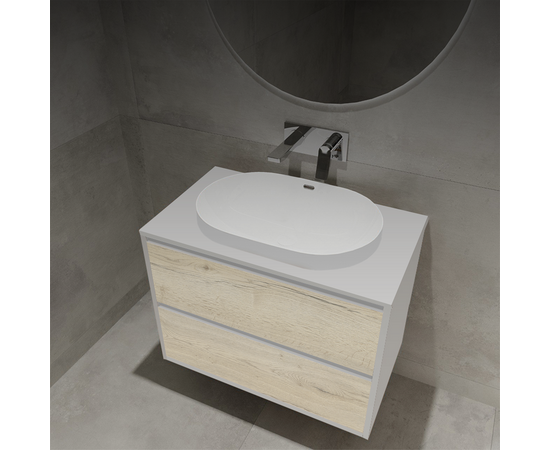 Тумба под раковину Кито K70LW0MWM-LDSPW6002, Белая столешница ЛДСП/Раковина /Белый мат 70 [CLONE] [CLONE] [CLONE] [CLONE] [CLONE] [CLONE]