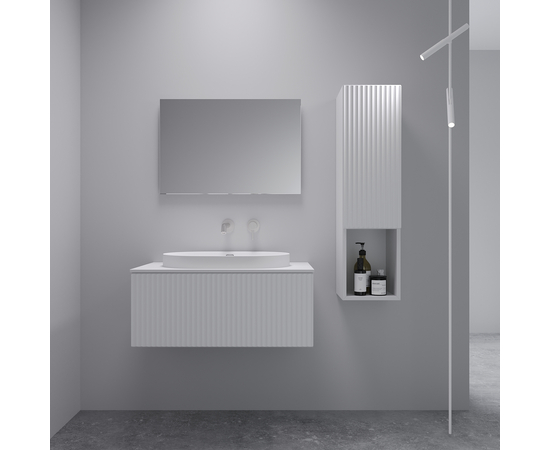 Тумба под раковину Кито K70LW0MWM-LDSPW6002, Белая столешница ЛДСП/Раковина /Белый мат 70 [CLONE] [CLONE] [CLONE]