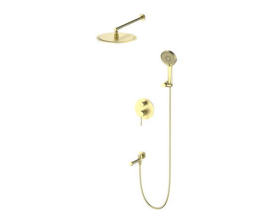 Встраиваемый душевой набор Oliveeka OL-939017-BG, золотой матовый