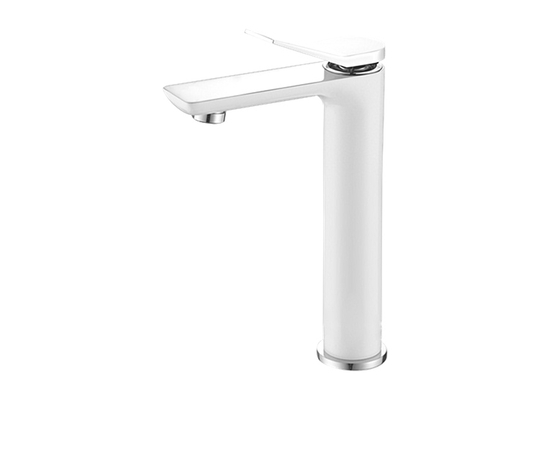 Смеситель для раковины Oliveeka F05HWS белый хром