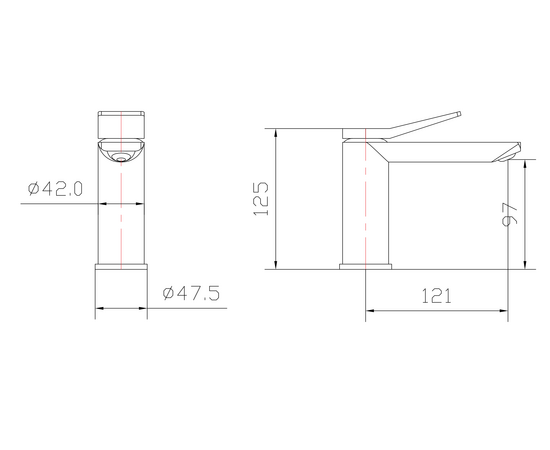 Смеситель для раковины Oliveeka F05G золотой - Изображение 2