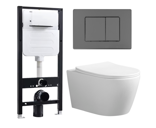 Комплект унитаза с инсталляцией Oliveeka M-6601A-YJ-2280-011-GM