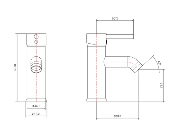 Смеситель для раковины Oliveeka F61 хром - Изображение 2