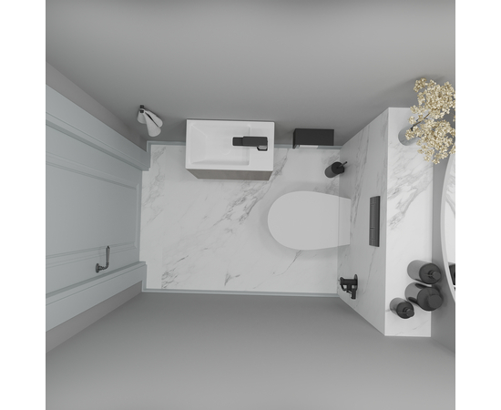 Тумба под раковину Пекин PLDSPOGS2045, под раковину 2045, Дуб Гладстоун Сепия - Изображение 4