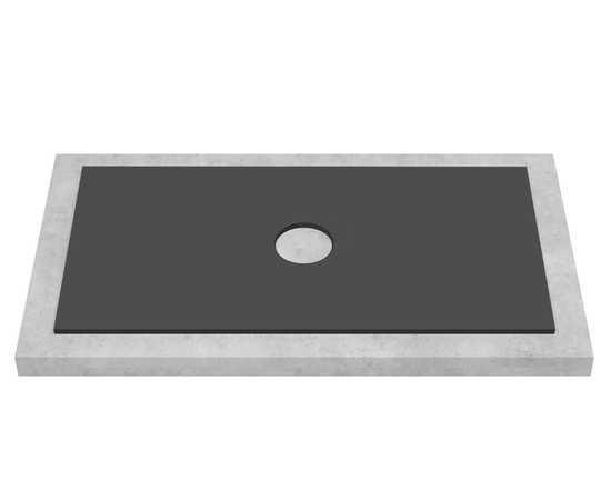 Деталь-крышки стола для мебели (ЛДСП) CLDSP18H695458C1 Антрацит 695*458 (1 вырез)